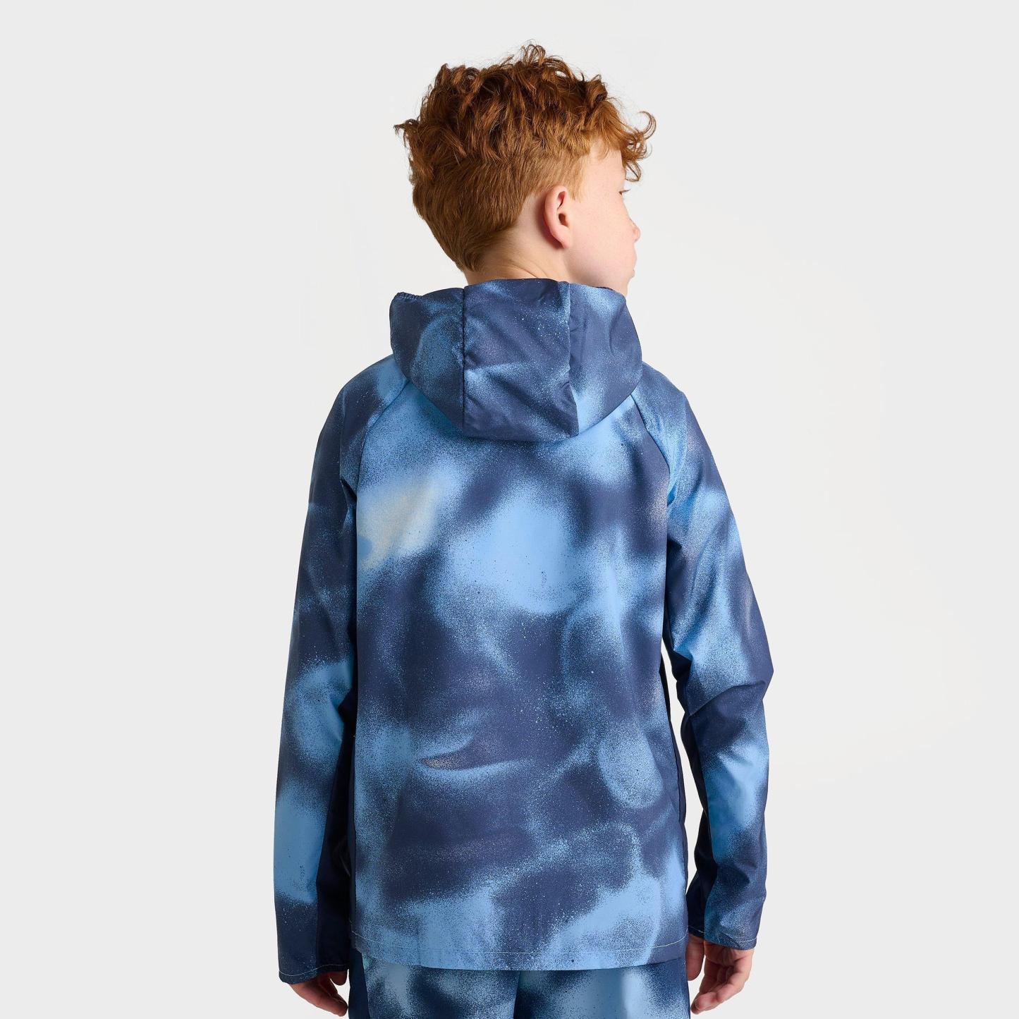 Big Kids' Nithtke Miler Full-Zip Training Jacket - Football Blue/Reflective Silver