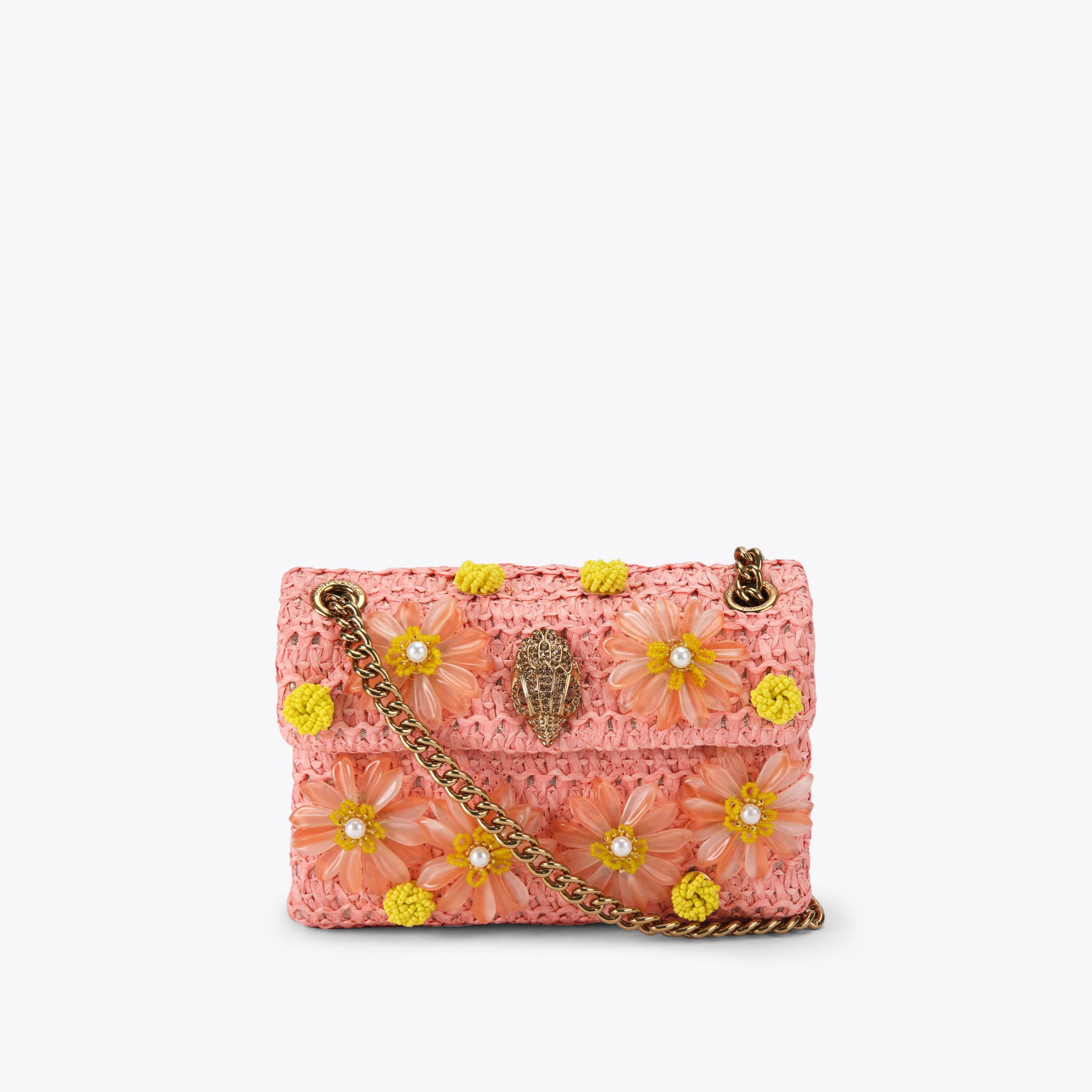 Kurt Geiger London Mini Raffia Kensington Bag - Multi Colored