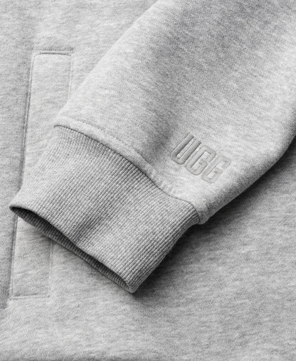 UGG® Men's Tasman Full-Zip Hooded Jacket - Gray Heather