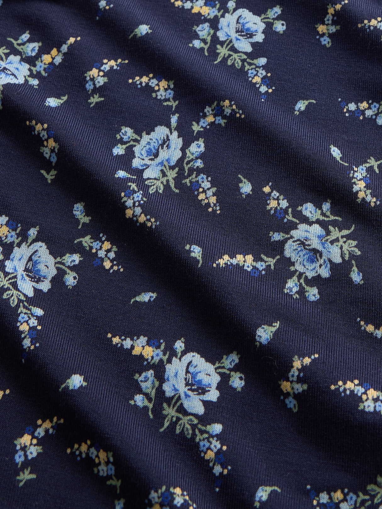 SoftMade Modal PJ Top - Navy blue floral