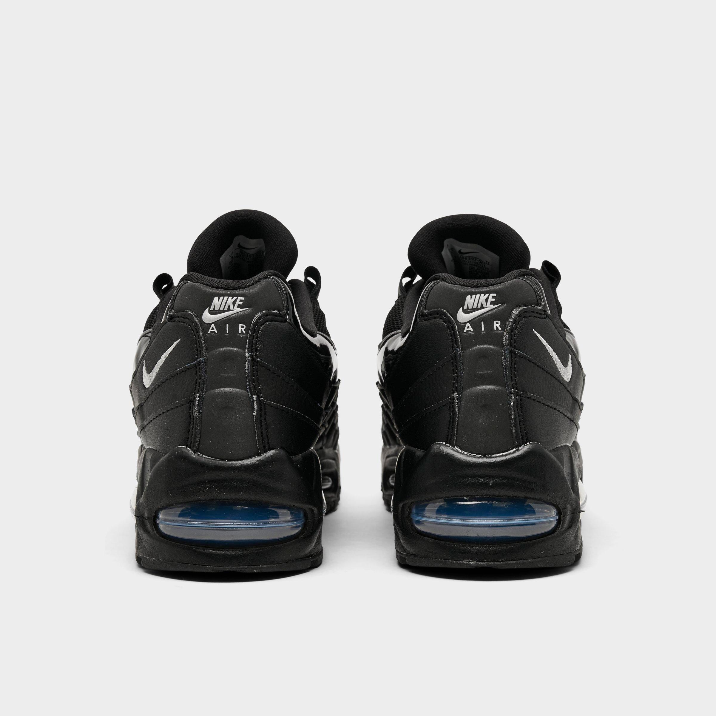 Women's Nithtke Air Max 95 Big Bubble Casual Shoes - Part 2 - Black/Reflect Silver/White/Metallic Silver - Back view