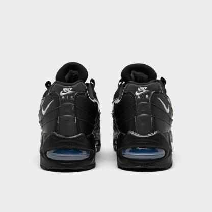 Women's Nithtke Air Max 95 Big Bubble Casual Shoes - Part 2 - Black/Reflect Silver/White/Metallic Silver - Back view