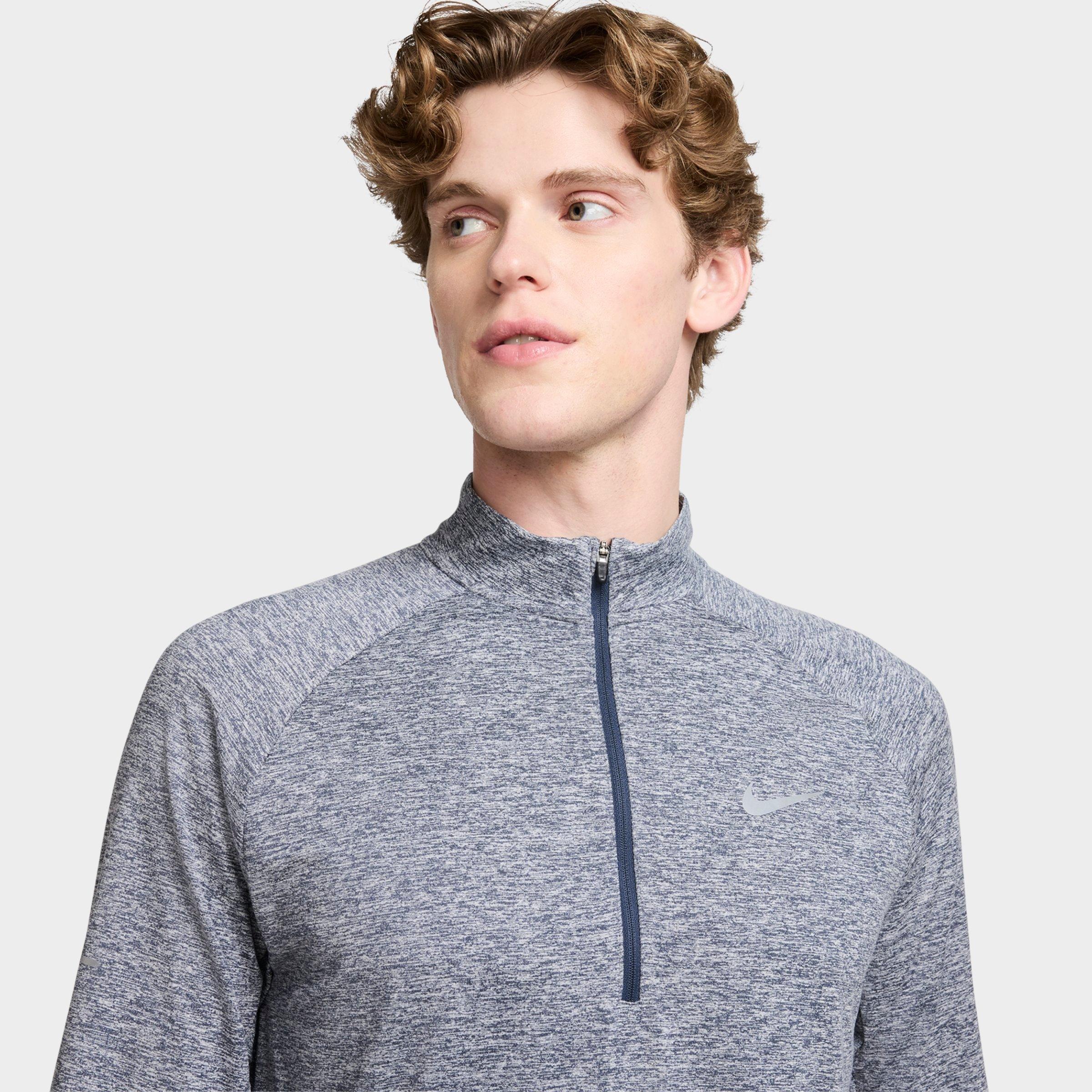 Men's Nithtke Stride Dri-FIT Quarter-Zip Running Top - Thunder Blue/Heather