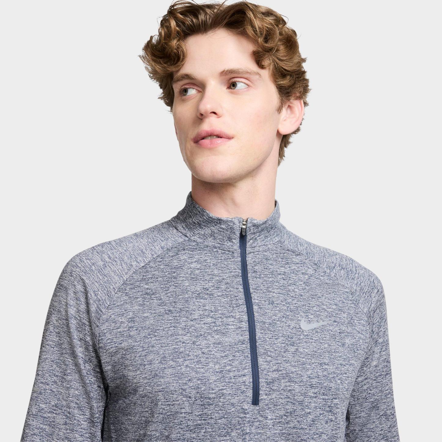 Men's Nithtke Stride Dri-FIT Quarter-Zip Running Top - Thunder Blue/Heather