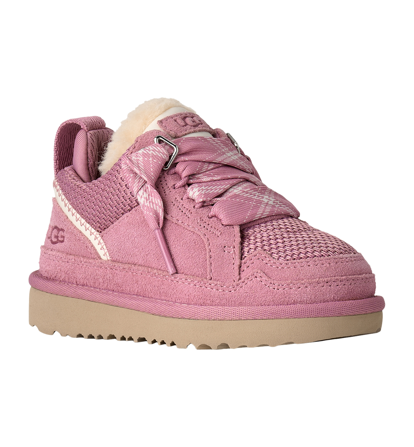 UGG® Toddler Kids Lowmel Lace-Up Sneakers - Dusty Orchid