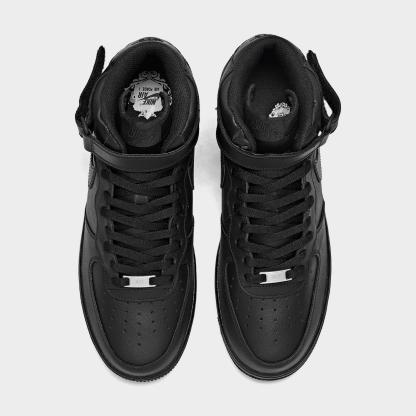 Men's Nithtke Air Force 1 Mid '07 Casual Shoes - Black/Black - Top view