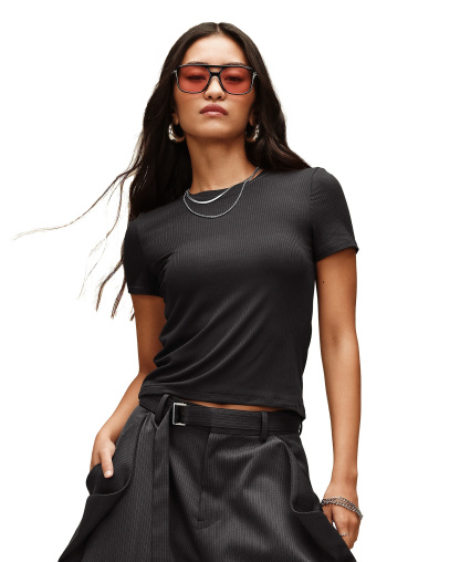 UGG Women's Miriam Crewneck Baby T-Shirt - Black