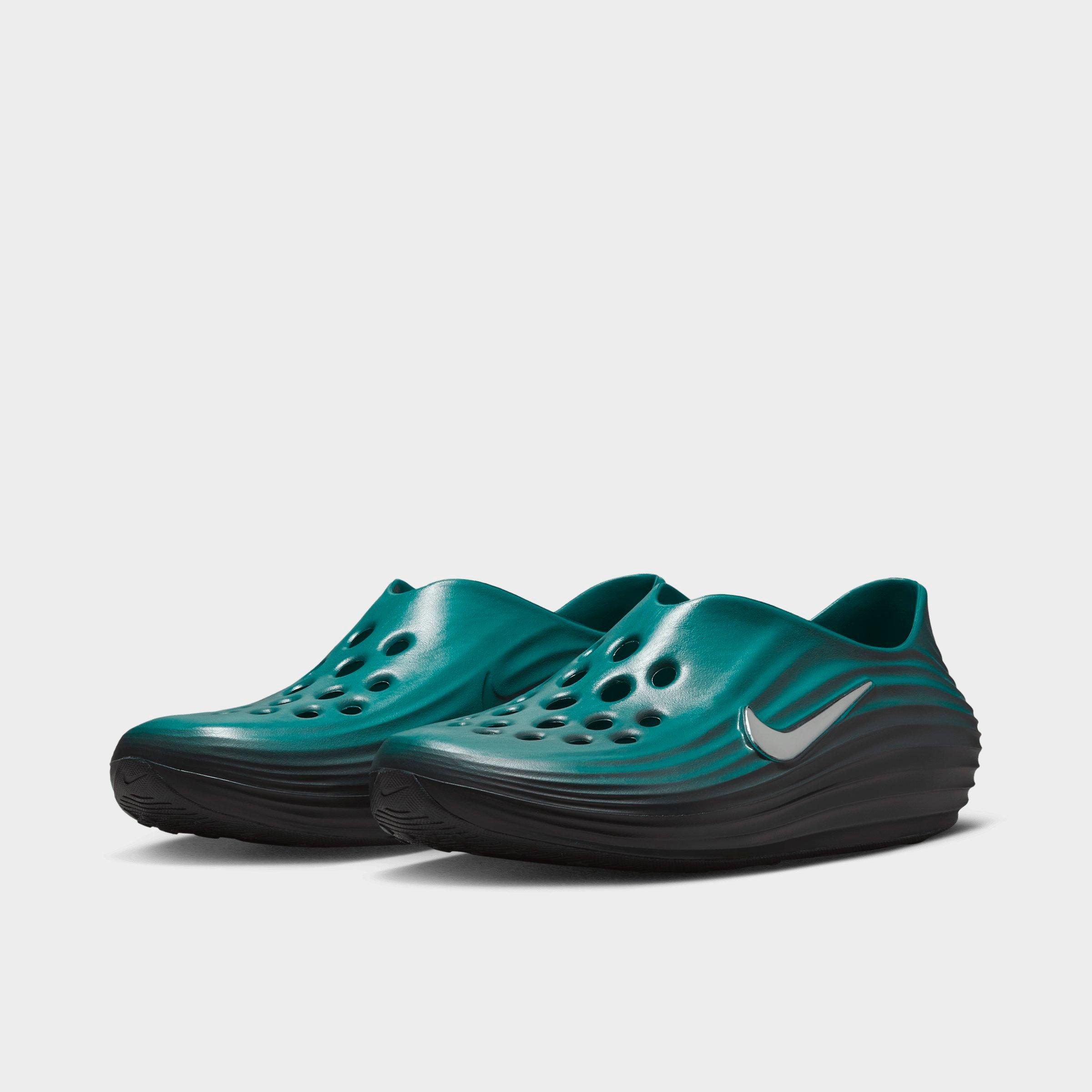 Men's Nithtke ReactX Rejuven8 Recovery Casual Shoes - Part 2 - Mineral Slate/Off Noir/Metallic Silver - Both shoes facing left