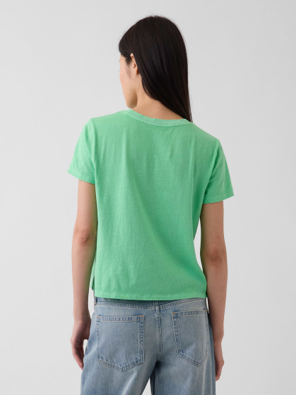 100% Cotton Authentic Shrunken T-Shirt - Grass green