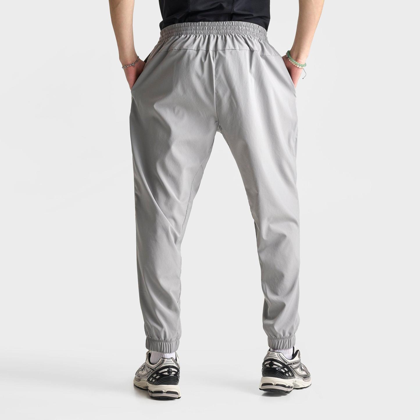 Men's New Balance Woven Zip Pocket Jogger Pants - Grey Matter - view 4
