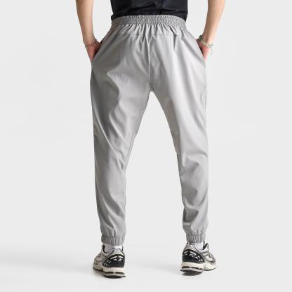 Men's New Balance Woven Zip Pocket Jogger Pants - Grey Matter - view 4