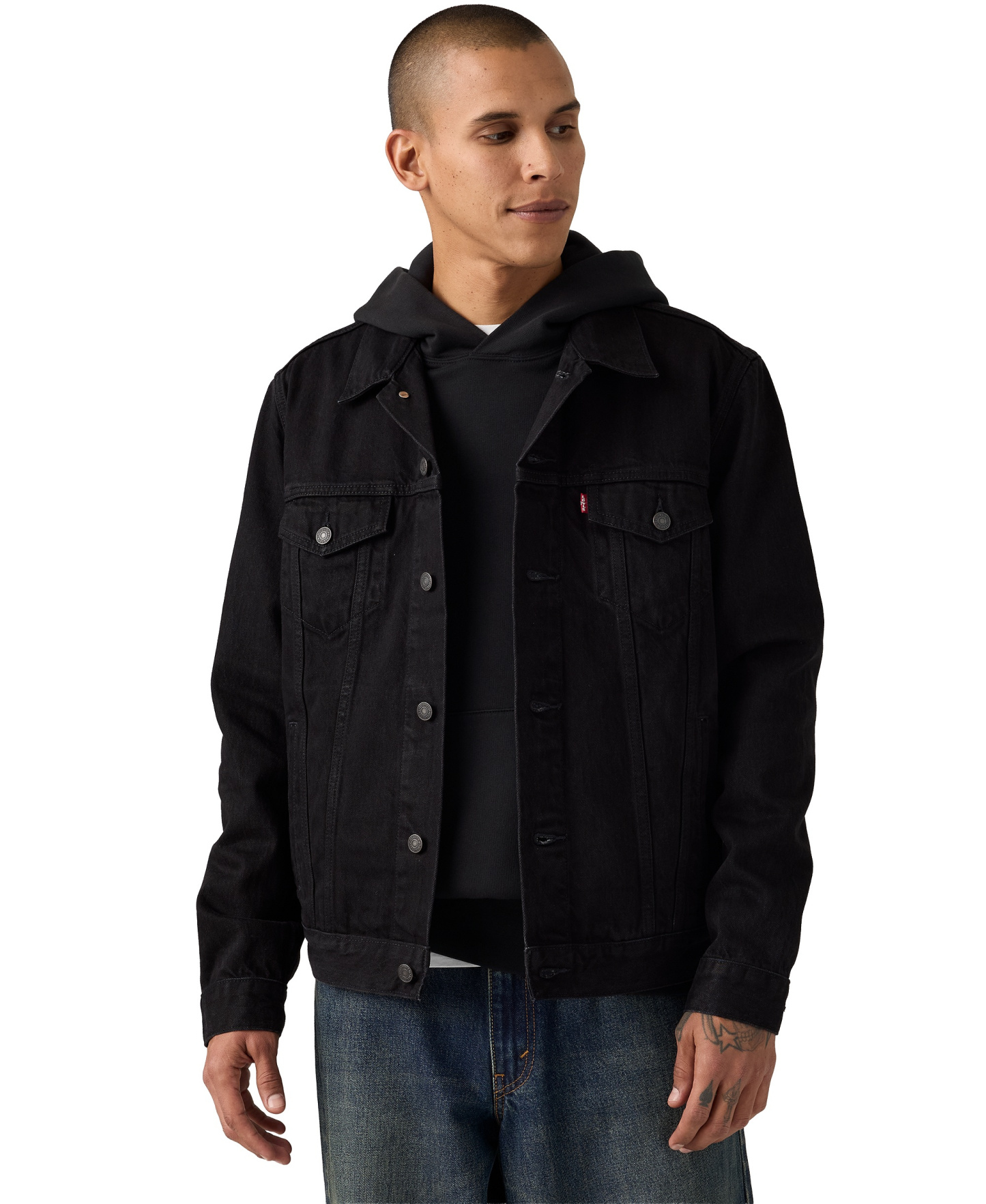 Levi's Men's Regular-Fit Stretch Denim Trucker Jacket - Thurs Night