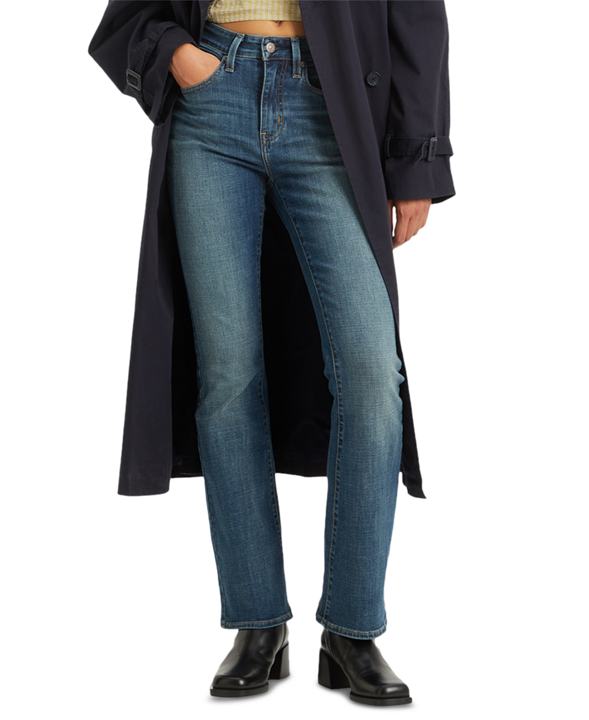 Levi's 725 High-Waist Classic Stretch 32" Bootcut Jeans - Tore It Up No