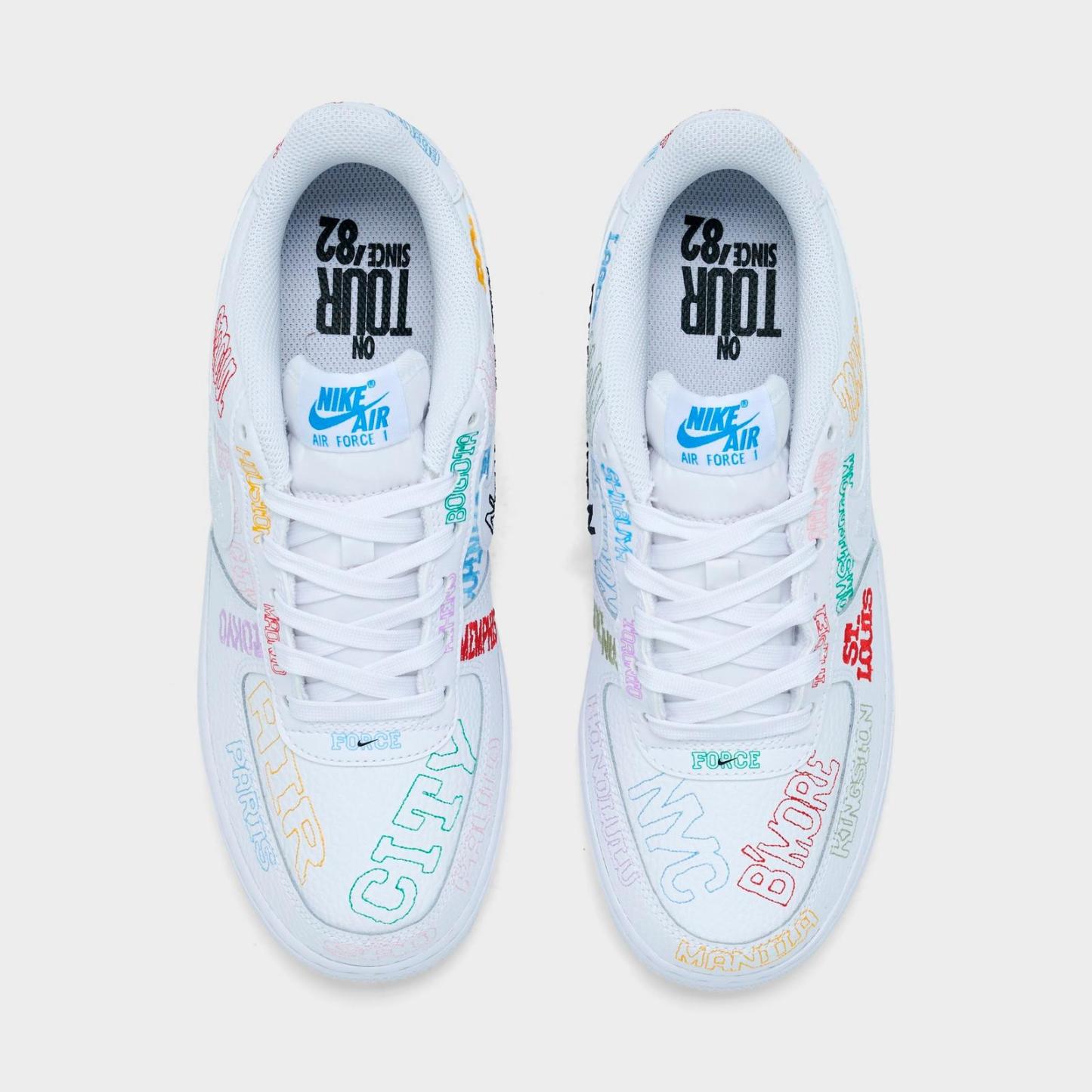 Big Kids' Nike Air Force 1 LV8 Casual Shoes - White/White