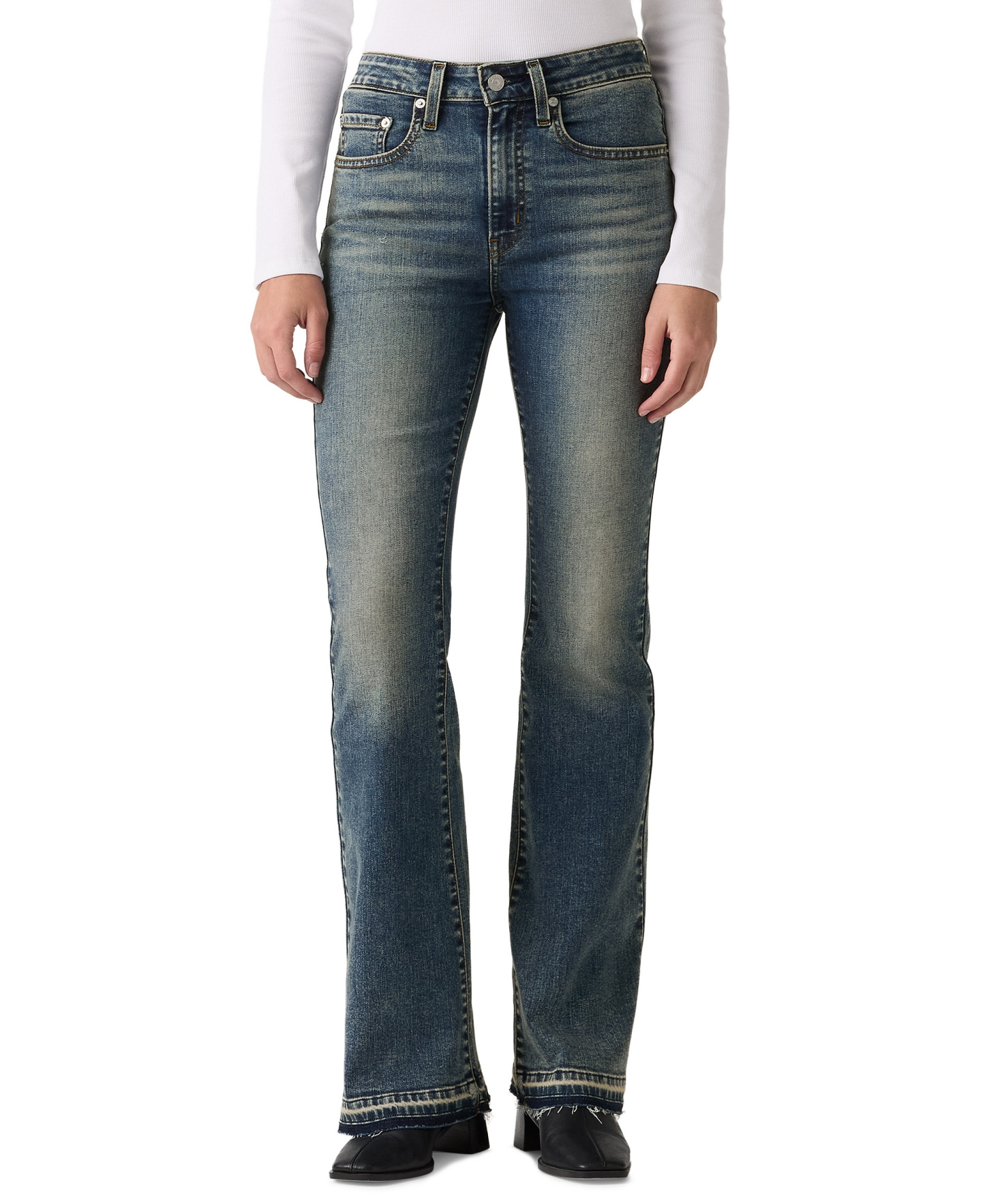 Levi's Women's 726 High-Rise Slim Fit Flare Jeans - Believe In Me No Dx