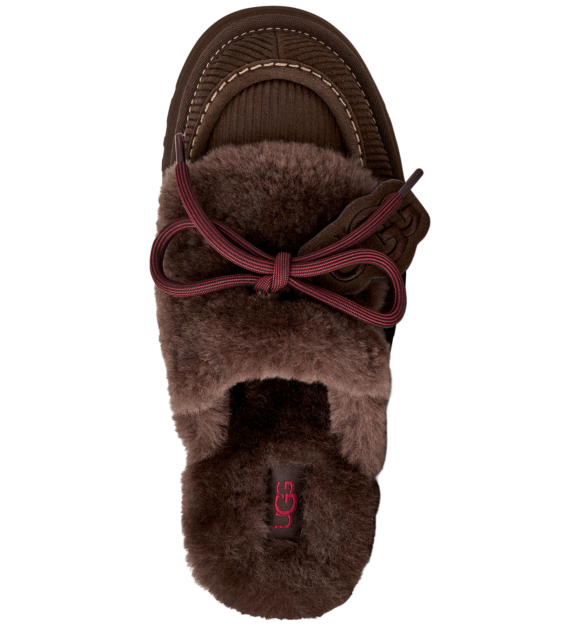 UGG® Women's Disquette Heritage Lace-Up Clog Slippers - Burnt Cedar