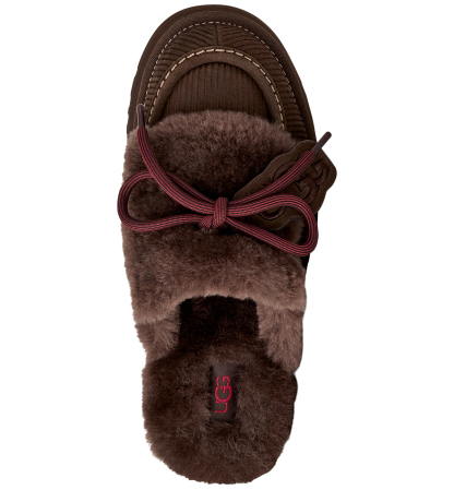 UGG® Women's Disquette Heritage Lace-Up Clog Slippers - Burnt Cedar