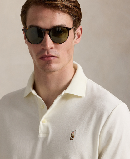 Polo Ralph Lauren Men's Classic-Fit Soft Cotton Polo Shirt - Pale Cream