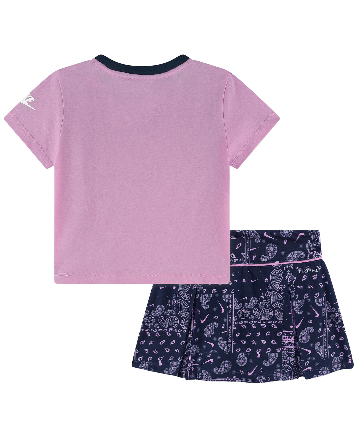 Nike Girls' 4-6X Retro Remix Short-Sleeve Top and Shorts, 2-Piece Set - Pink