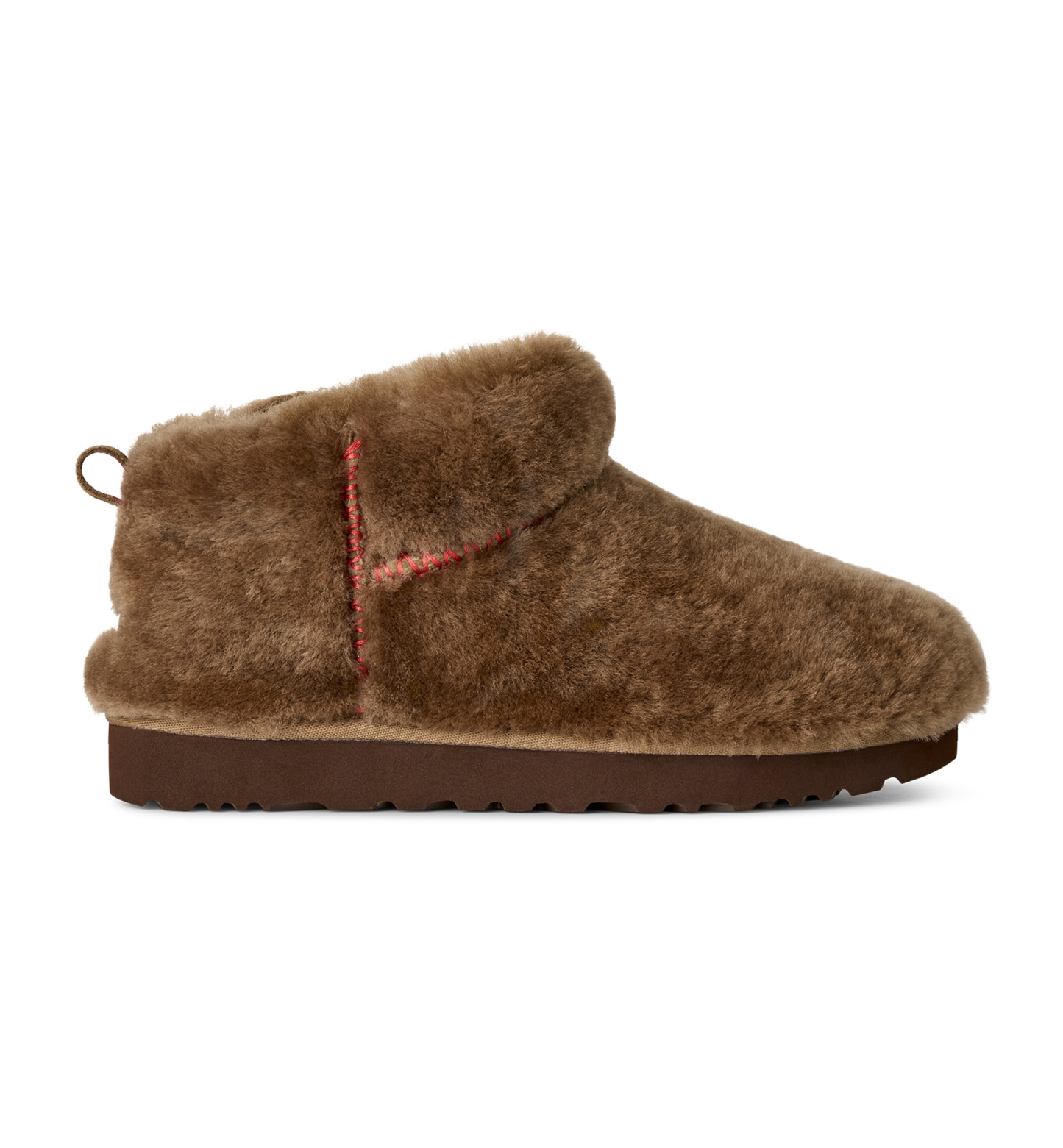 UGG® Women's Classic Ultra Mini Fluffed Round Toe Booties - Light Bronze