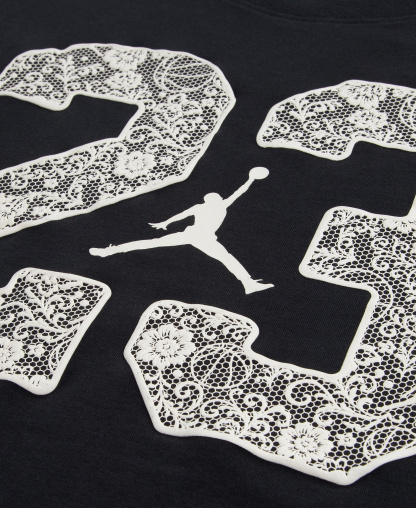 Jordan Girls' 7-16 Lace 23 Graphic Short-Sleeve T-Shirt - Off Noir