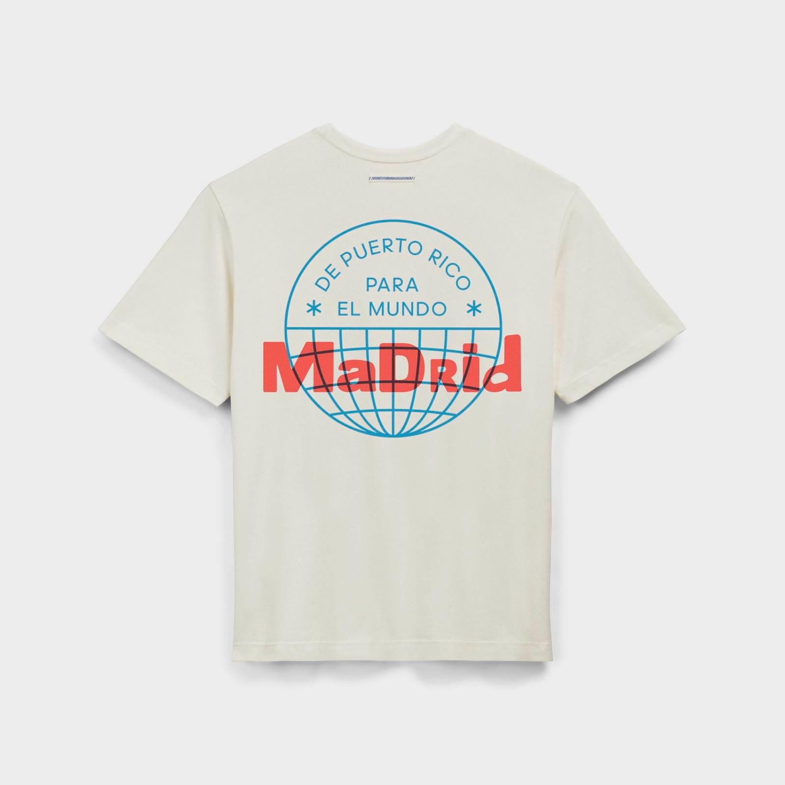 adidas Originals x Bad Bunny DTmF Madrid Graphic Oversized Heavyweight T-Shirt - Cream White - view 2