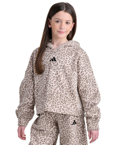 adidas Girls' 8-16 Long-Sleeve Heather Drop Shoulder Sweatshirt - Crystal Linen