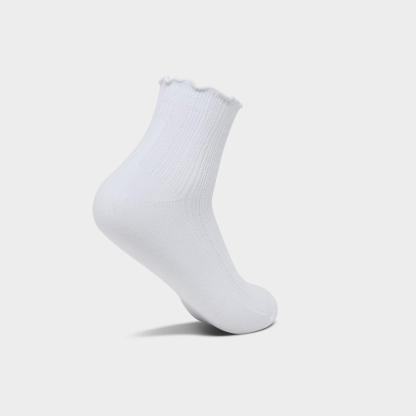 Women's adidas Originals Ruffle Quarter Socks (3-Pack) - White/Black - view 5