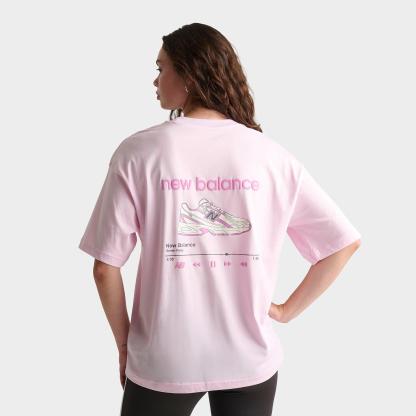Women's New Balance 740 Playlist Boyfriend T-Shirt - Light Raspberry - view 1