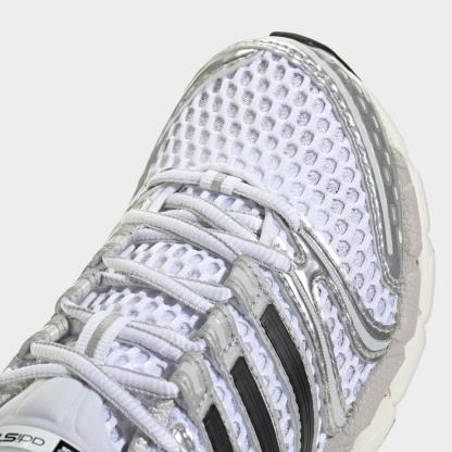 Big Kids' adidas Adistar Control 5 Casual Shoes - Cloud White/Silver Metallic/Grey One - view 3