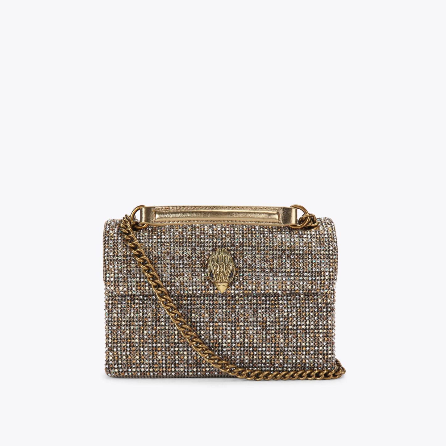 Kurt Geiger London Medium Fabric Kensington Bag - Beige