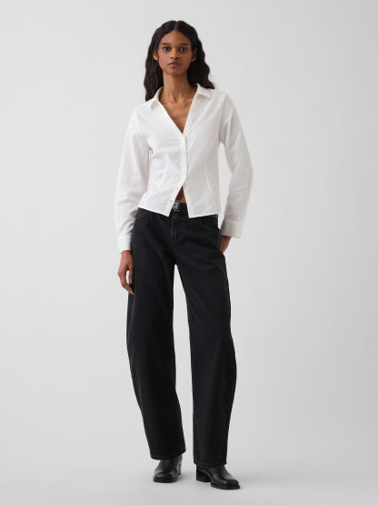 Textured Dobby Fitted Shirt - New off white