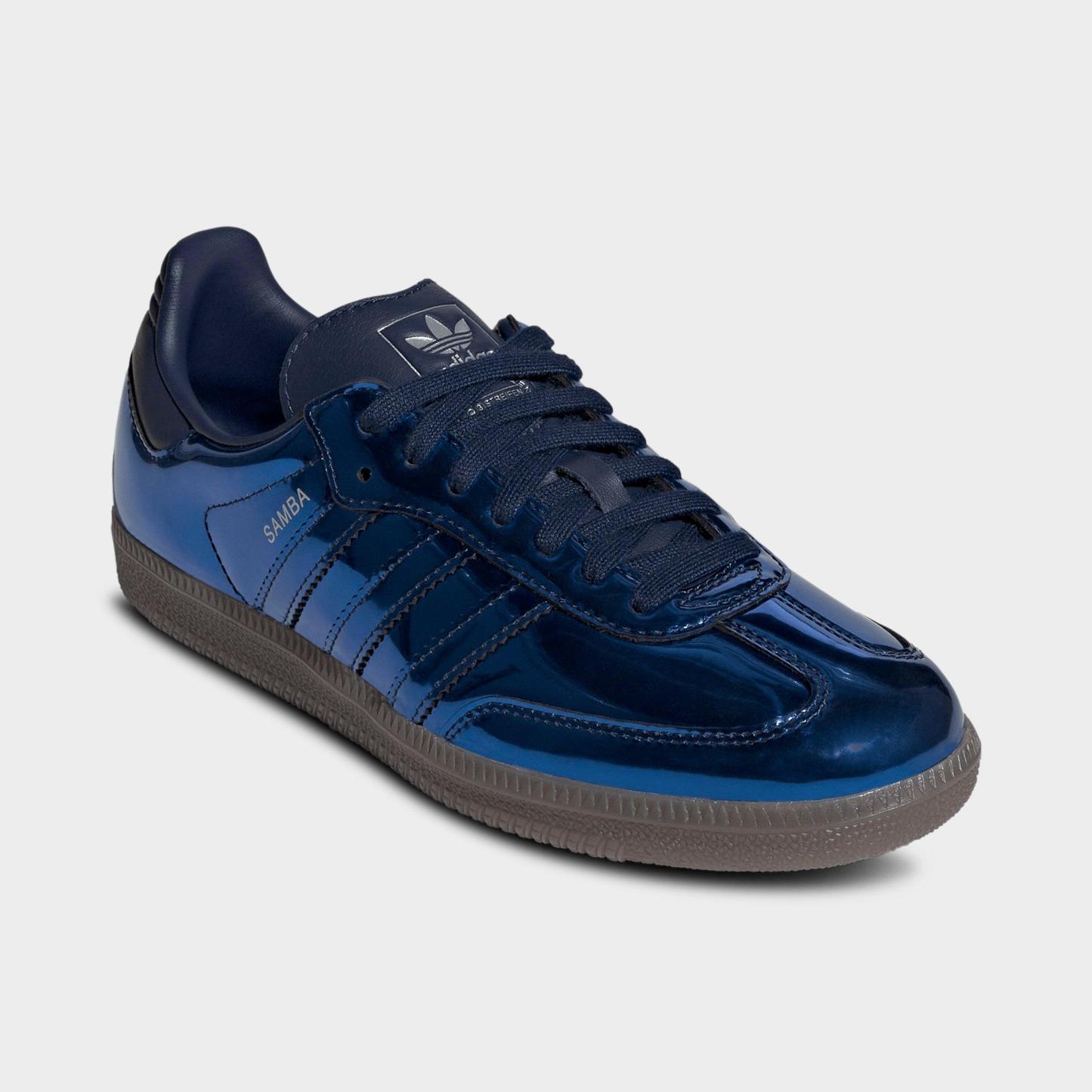 Women's adidas Originals Samba OG Casual Shoes - Part 4 - Night Indigo/Night Indigo/Gum - Both shoes facing left