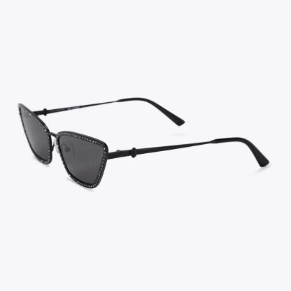 Kurt Geiger London Small Shoreditch Cat Eye Sunglasses - Black - view 3