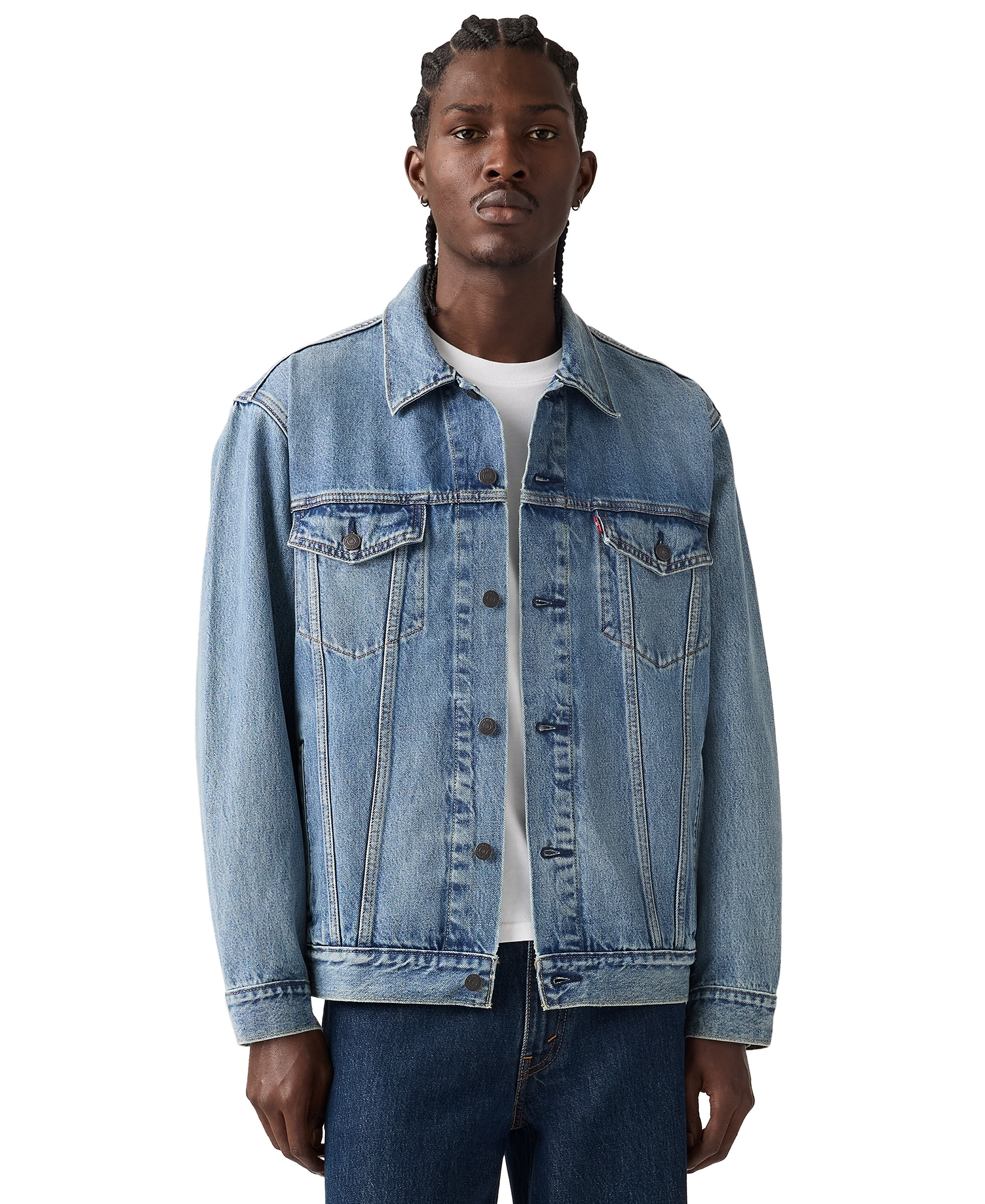 Levi's Men's Relaxed-Fit Trucker Jacket - Afternoon Streets