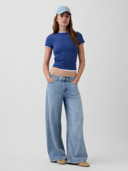 Modern Rib T-Shirt - Blue track