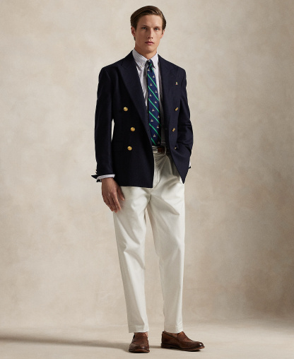 Polo Ralph Lauren Men's Classic-Fit Oxford Shirt - Thistle/White Stripe