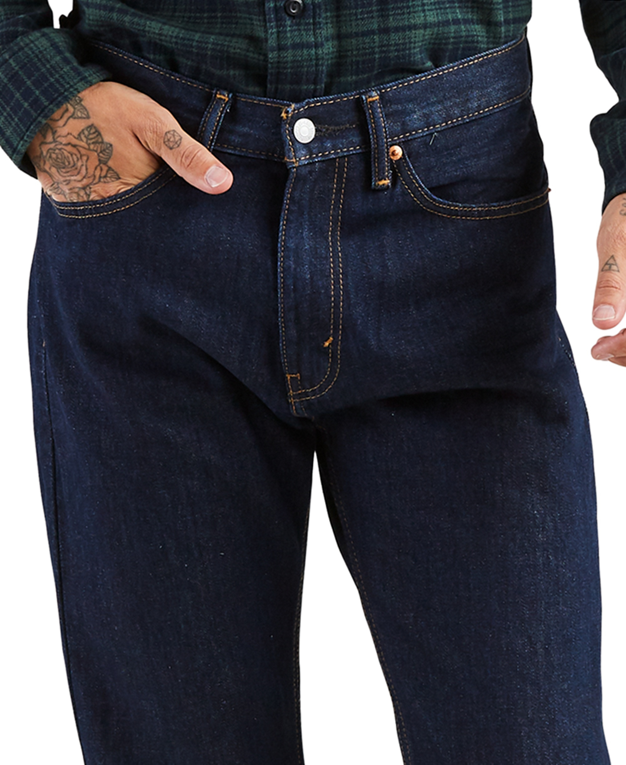 Levi's Men's 505™ Non-Stretch Regular Fit Jeans - Rinse Wash