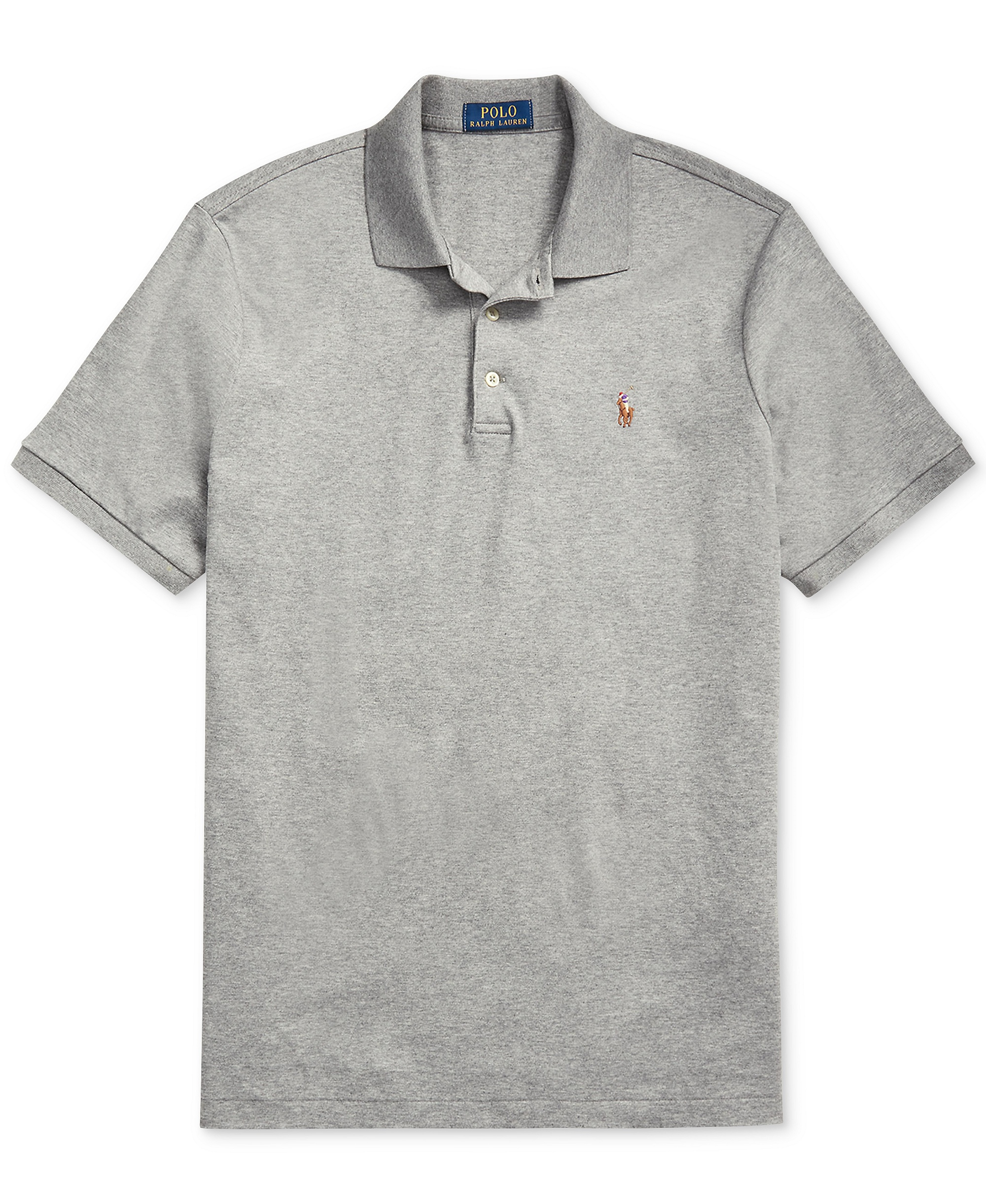 Polo Ralph Lauren Men's Classic-Fit Soft Cotton Polo Shirt - Steel Heather