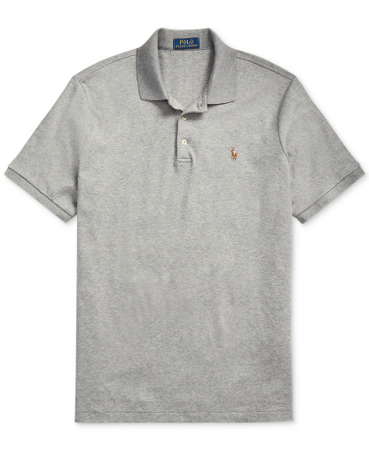 Polo Ralph Lauren Men's Classic-Fit Soft Cotton Polo Shirt - Steel Heather
