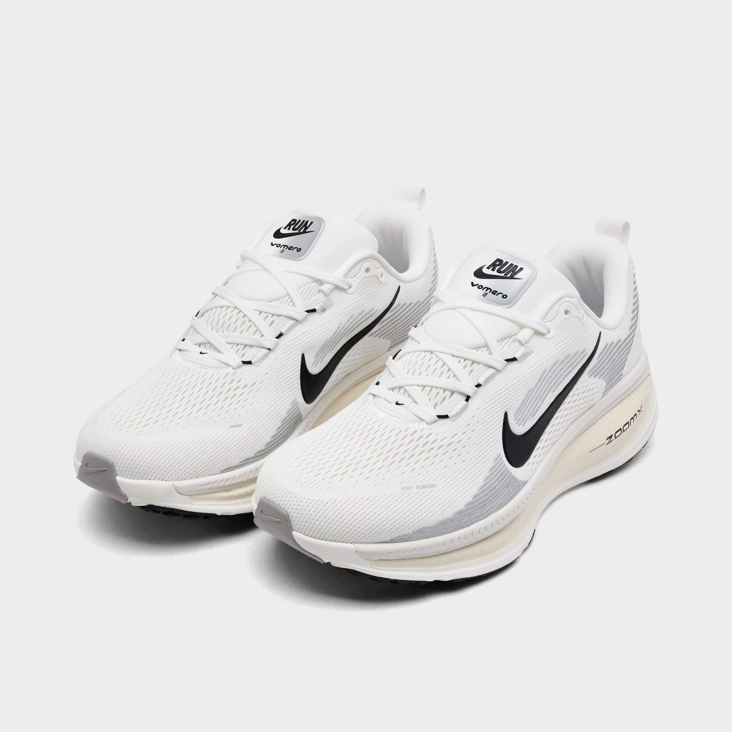 Men's Nithtke Vomero 18 Running Shoes - Part 1 - Summit White/Coconut Milk/Coconut Milk/Black - Both shoes facing left