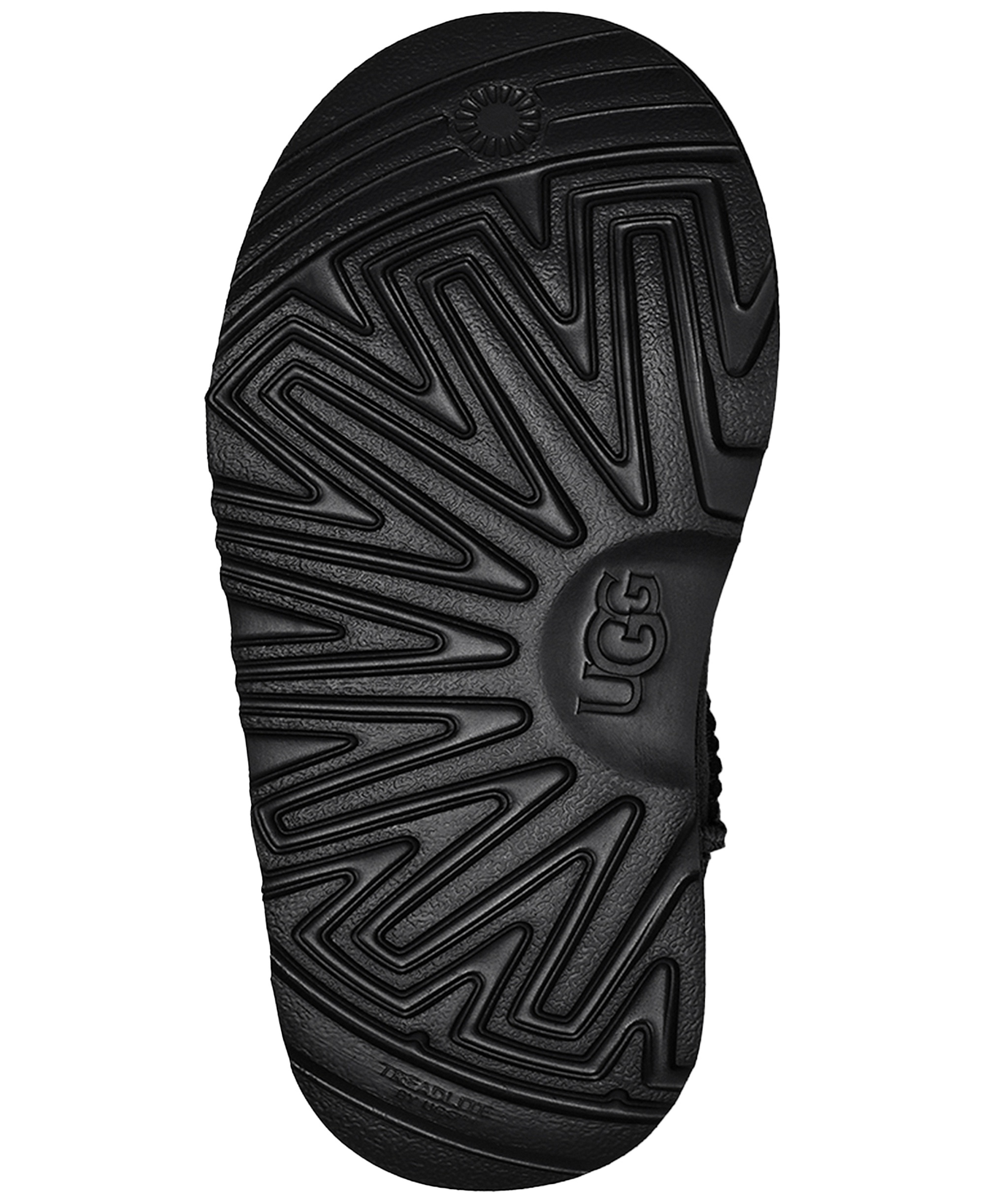 UGG® Toddler Kids Classic Mini II Round Toe Booties - Black