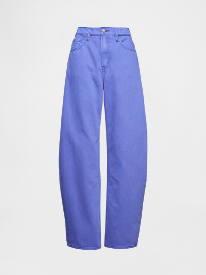 High Rise Barrel Jeans - Dazzling blue