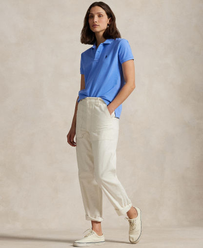 Polo Ralph Lauren Women's Classic-Fit Mesh Polo Shirt - Harbor Island Blue