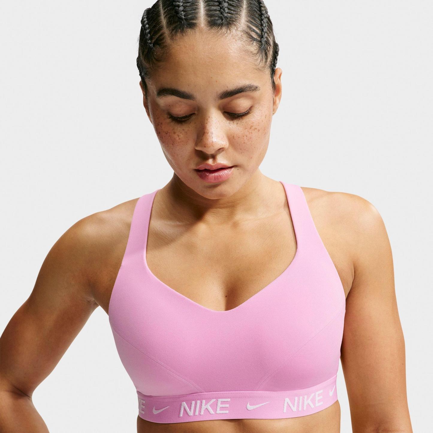 Women's Nithtke Dri-FIT Indy High Support Sports Bra - Pink Rise