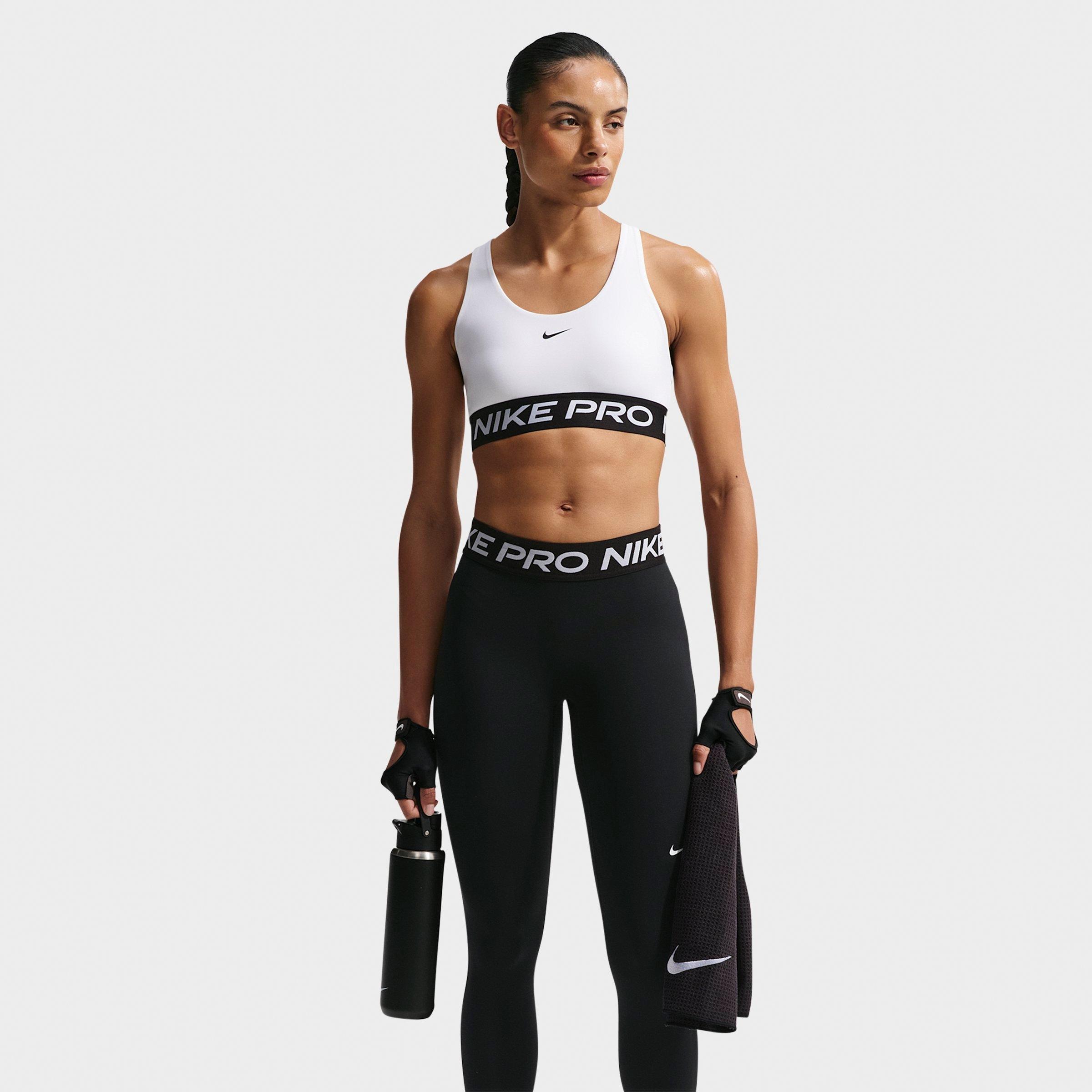 Women's Nithtke Pro 365 Light-Support Non-Padded Sports Bra - White/Black/White/Black