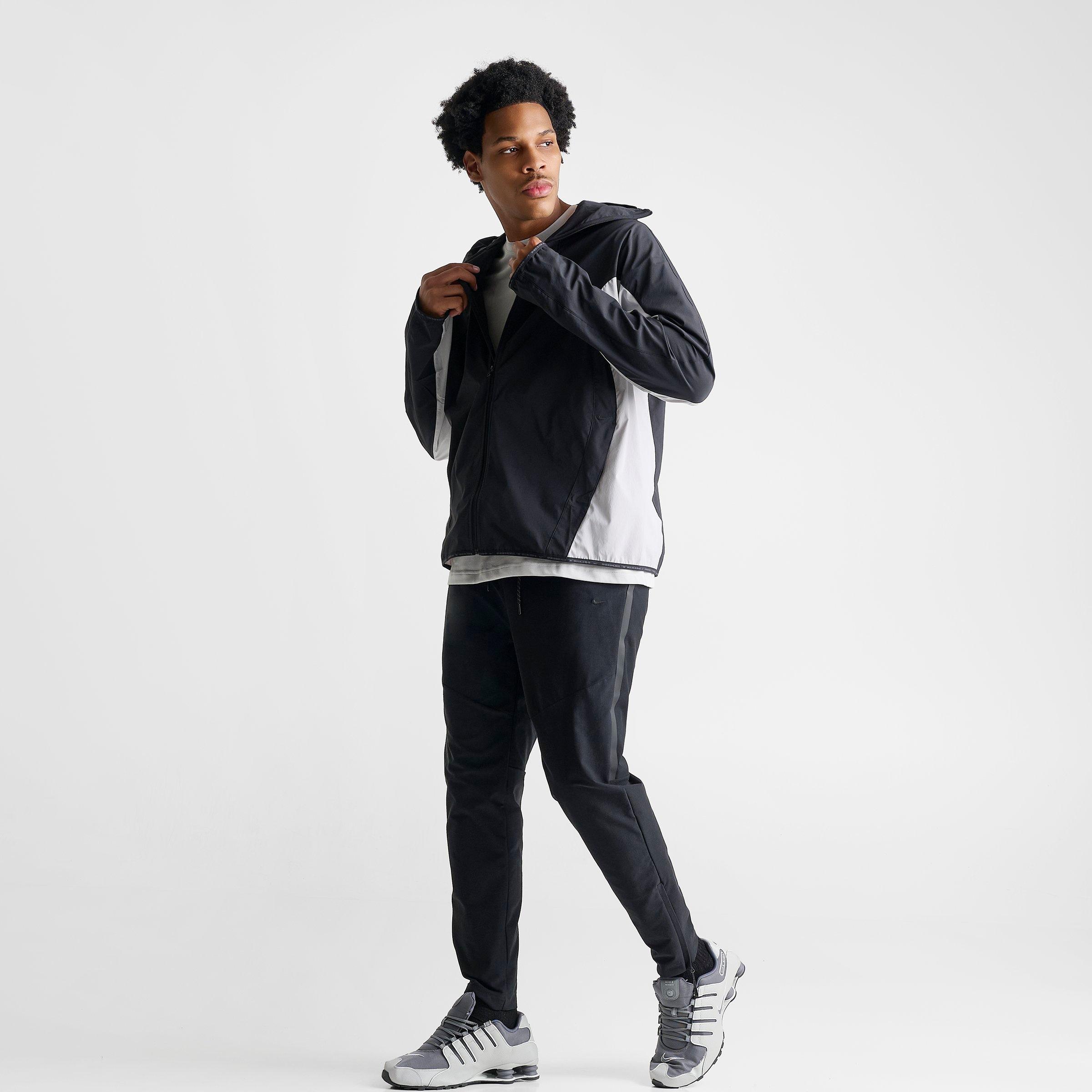 Men's Nithtke Tech Helios Dri-FIT Long-Sleeve Full-Zip Shell - Black/Grey Fog/Black