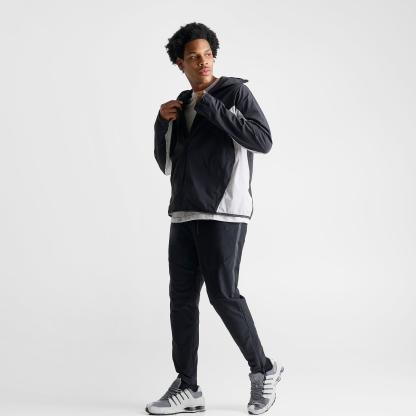 Men's Nithtke Tech Helios Dri-FIT Long-Sleeve Full-Zip Shell - Black/Grey Fog/Black