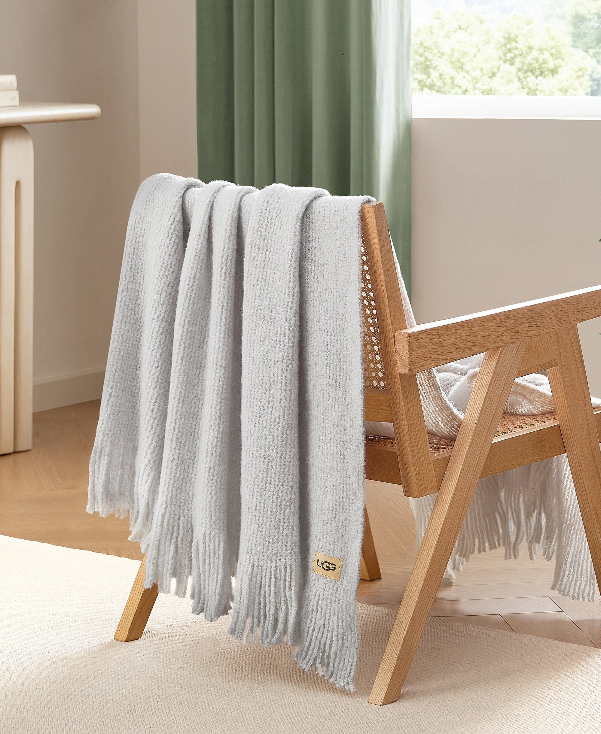 UGG® Margot Knit Throw, 50" x 70" - Stone