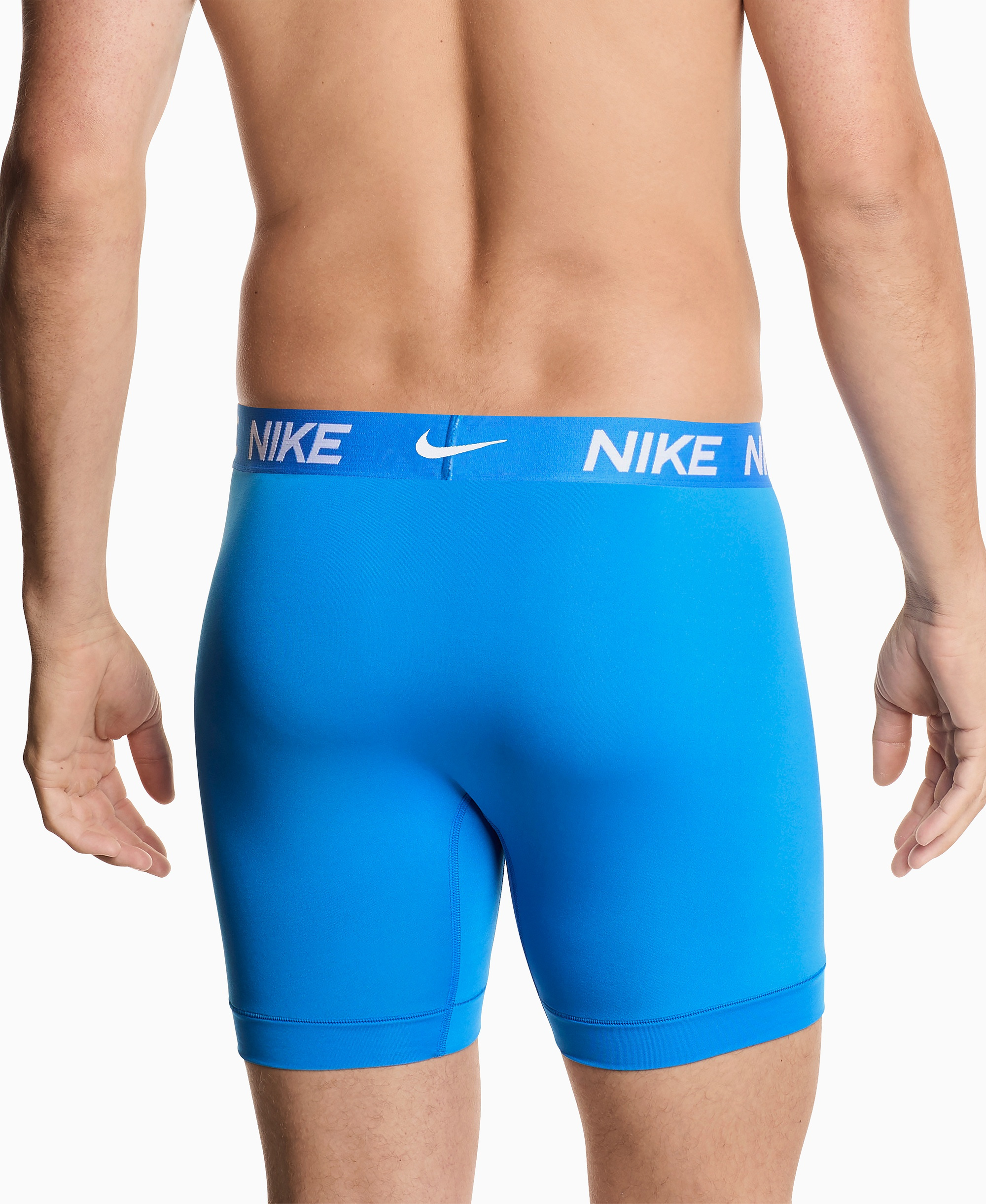 Nike Men's Essential Micro Boxer Briefs, 3-Pack - Photo Blue/Iron Gay/Black